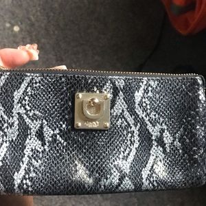 DKNY wallet/wristlet snakeskin